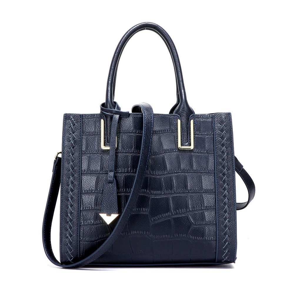 Le Croco Chic - Sac à Main Bandoulière Cuir Vachette Motif Crocodile Femme – Image 5