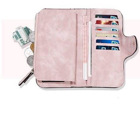 La Pochette Urbaine - Porte-monnaie pochette femme 14 cartes 4 pinces billets zip – Image 3