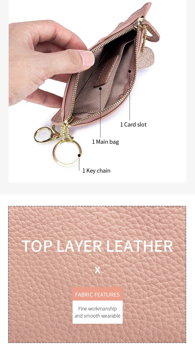 L’Élégance du Chat - Porte-monnaie Cuir Véritable Femme Compact Ultra-Fin – Image 8