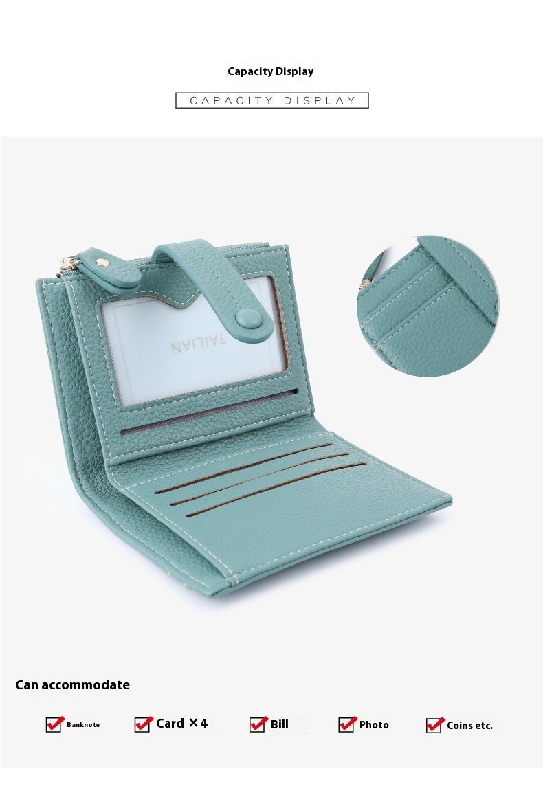 Le Nomade - Portefeuille Femme Compact Compartiment Zip Monnaie – Image 11