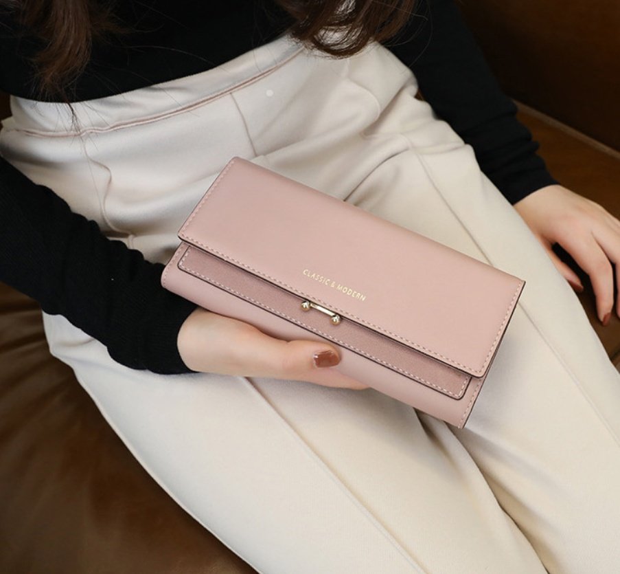 Le Compagnon Élégant - Portefeuille Femme Simili 3 Volets Organiseur Cartes Billets Monnaie – Image 4