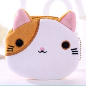 La Pochette Chat - Porte-Monnaie Pochette Chat Peluche Douce Femme