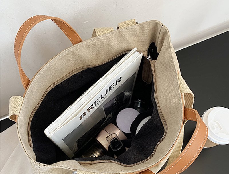 La Toile Urbaine - Sac Bandoulière Femme Toile Grande Capacité Ajustable – Image 8