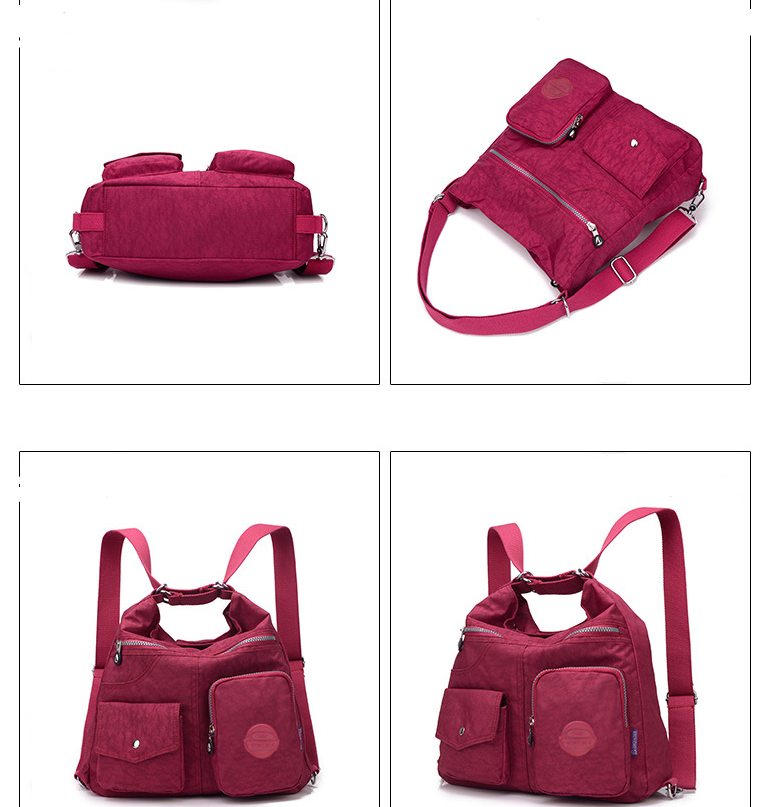 L'Élégance Nomade - Sac à Main Femme Nylon Imperméable Grande Capacité Compartiments – Image 9