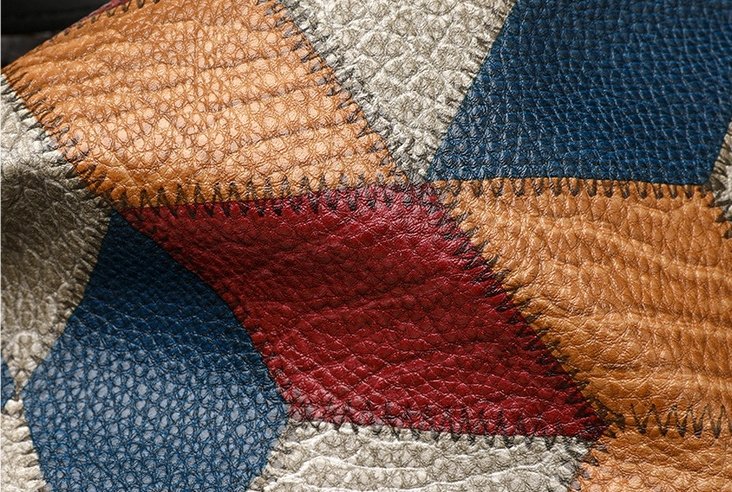 L'Éclat Géométrique - Sac Bandoulière Femme Motif Géométrique Color-Block Grande Capacité – Image 11