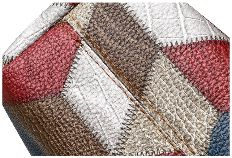 L'Éclat Géométrique - Sac Bandoulière Femme Motif Géométrique Color-Block Grande Capacité – Image 12