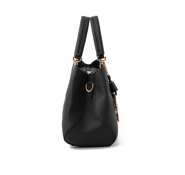 L'Élégance Nouée - Sac Bandoulière Femme en PU avec Nœud Compartiments Multiples Poches Zippées – Image 9