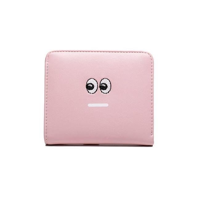 La Pochette Imprimée - Mini Portefeuille Femme Compact Pliant en PU Broderie Coréenne – Image 3