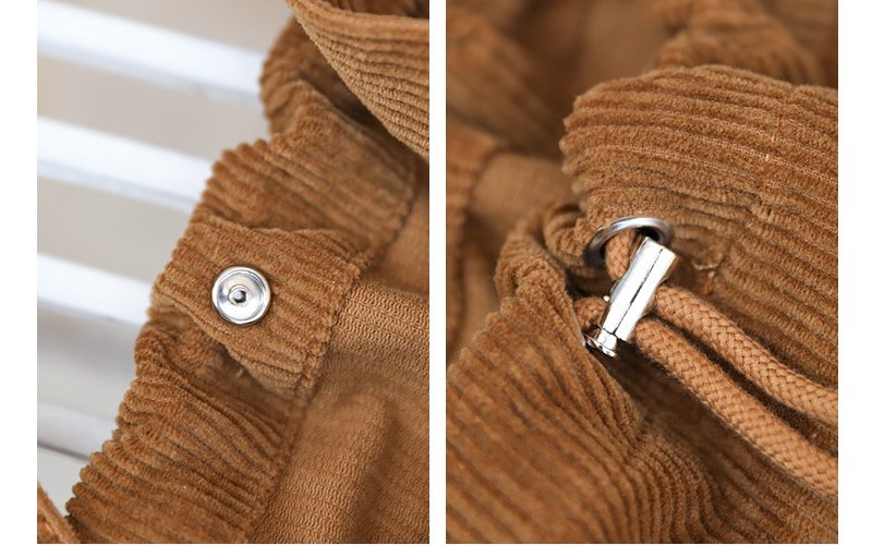 Le Côtelé Urbain - Sac Bandoulière Femme Velours Côtelé Grande Capacité Poche Zippée – Image 11