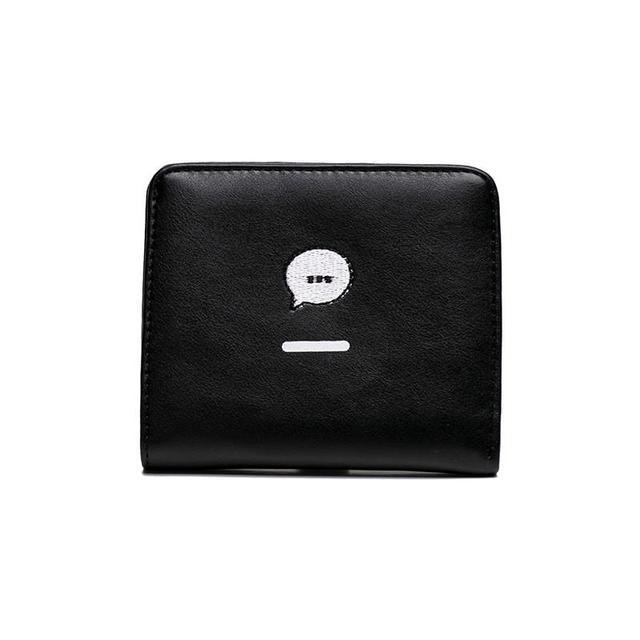 La Pochette Imprimée - Mini Portefeuille Femme Compact Pliant en PU Broderie Coréenne – Image 7